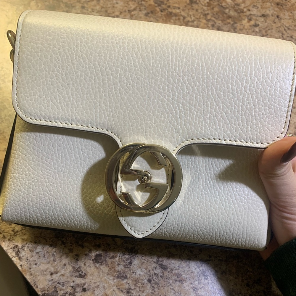 Pristine Condition Gucci Interlocking G White Cro… - image 2